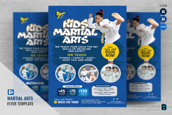 Download Kids Karate Lesson Flyer - Kids Collection