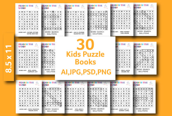 Download Kids Puzzle  Book Design  for  Teaching - Kids Collection