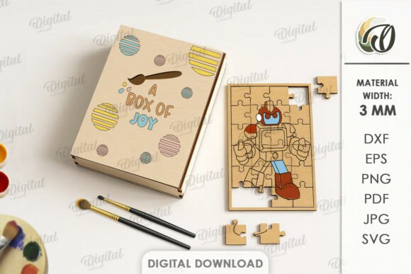 Download Paintable Wooden Puzzle Laser Cut - Wood Collection