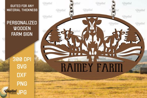 Download Personalized Wooden Farm Sign Laser Cut - Wood Collection