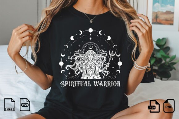 Download Spiritual Warrior Moon Goddess SVG - Moon Collection