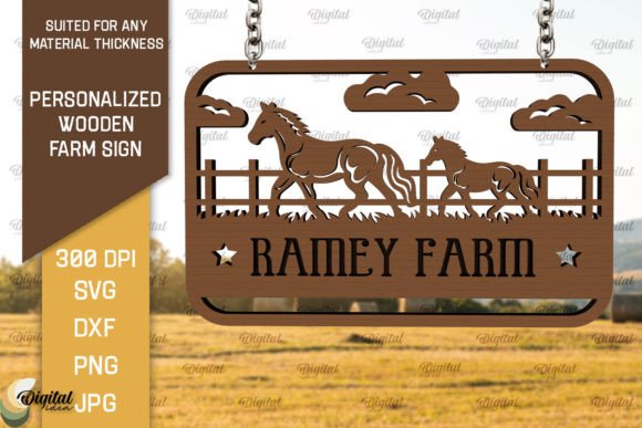 Download Personalized Wooden Farm Sign Laser Cut - Wood Collection