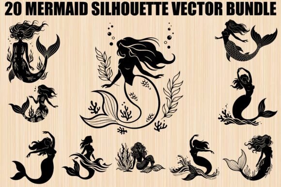 Download Mermaid Silhouette SVG Bundle - Premium Bundle