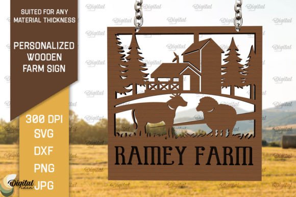 Download Personalized Wooden Farm Sign Laser Cut - Wood Collection