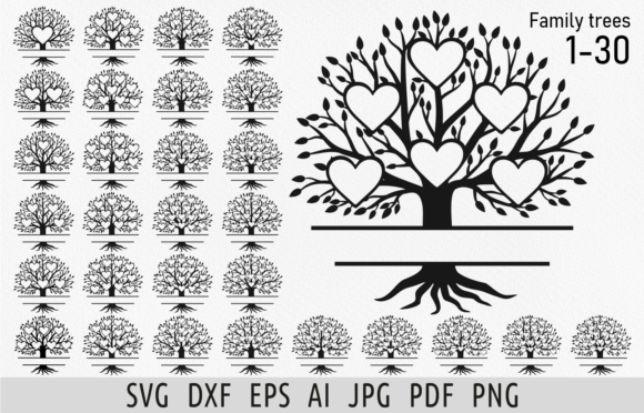 Download Family Tree Svg Bundle Family Tree Split - Tree svg Collection
