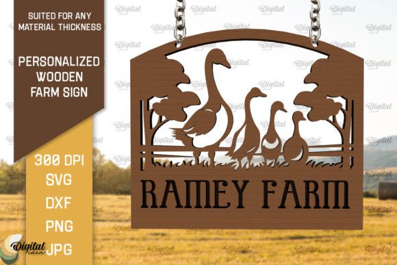Download Personalized Wooden Farm Sign Laser Cut - Wood Collection