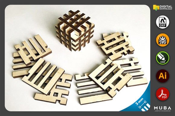 Download Wooden Puzzle Cube - Wood Collection