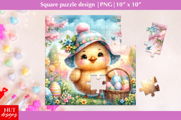 Download Kids Puzzle Easter Chick Illustration - Kids Collection