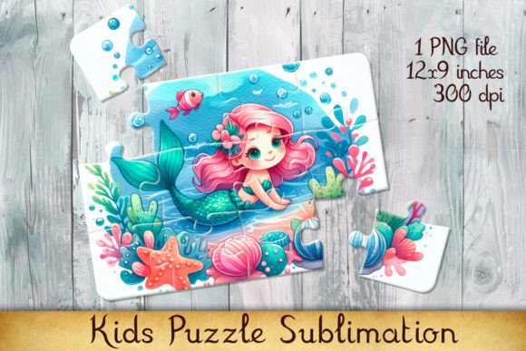 Download Little Mermaid Kids Puzzle Sublimation - Kids Collection