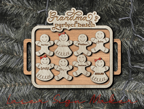 Download Grandma Ornament Svg, Grandkids Ornament - Kids Collection
