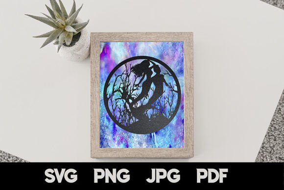 Download Mermaid Paper Cut SVG - Premium Resources