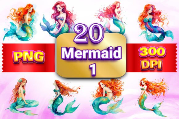 Download Mermaid Clipart Bundle - Premium Resources