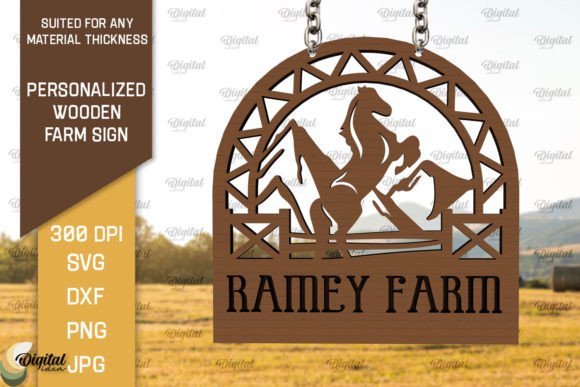 Download Personalized Wooden Farm Sign Laser Cut - Wood Collection