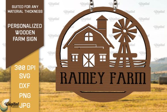Download Personalized Wooden Farm Sign Laser Cut - Wood Collection