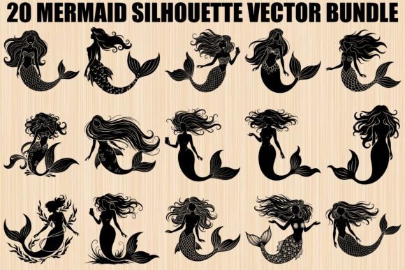 Download Mermaid Silhouette SVG Bundle - Premium Bundle