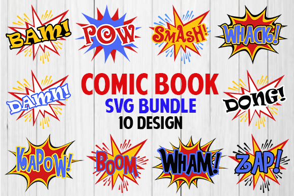 Download Comic Book Svg Bundle - Comic book svg Collection