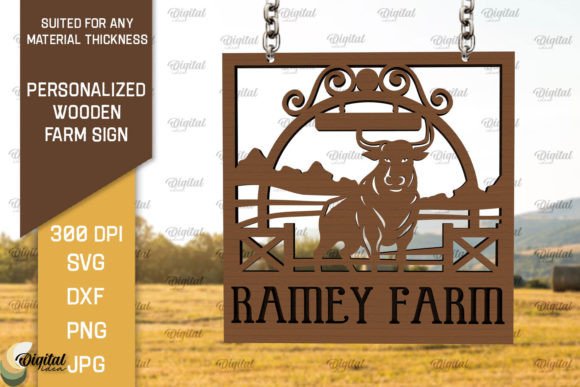 Download Personalized Wooden Farm Sign Laser Cut - Wood Collection