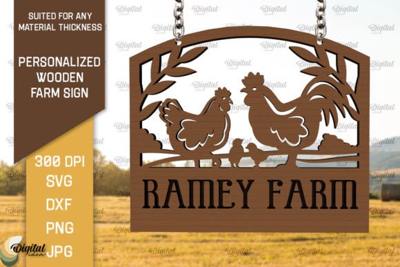 Download Personalized Wooden Farm Sign Laser Cut - Wood Collection