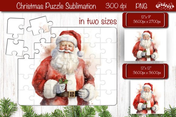 Download Christmas Puzzle PNG Kids Puzzle Santa - Kids Collection