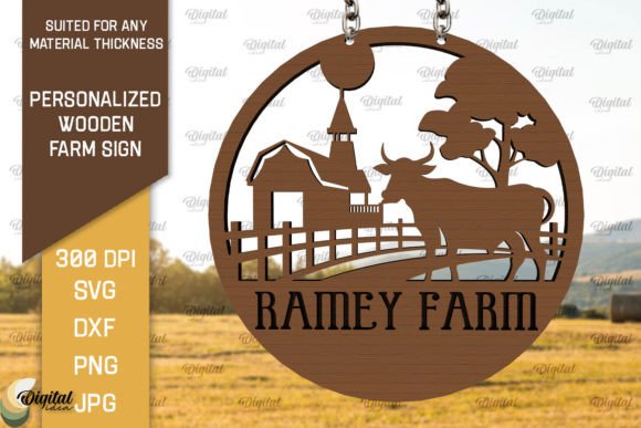 Download Personalized Wooden Farm Sign Laser Cut - Wood Collection
