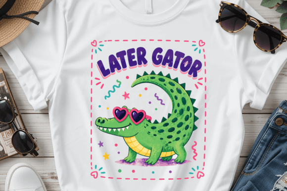 Download Later Gator PNG, Funny Animal Kids Shirt - Kids Collection