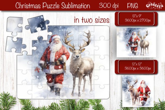 Download Christmas Puzzle PNG Kids Puzzle Santa - Kids Collection